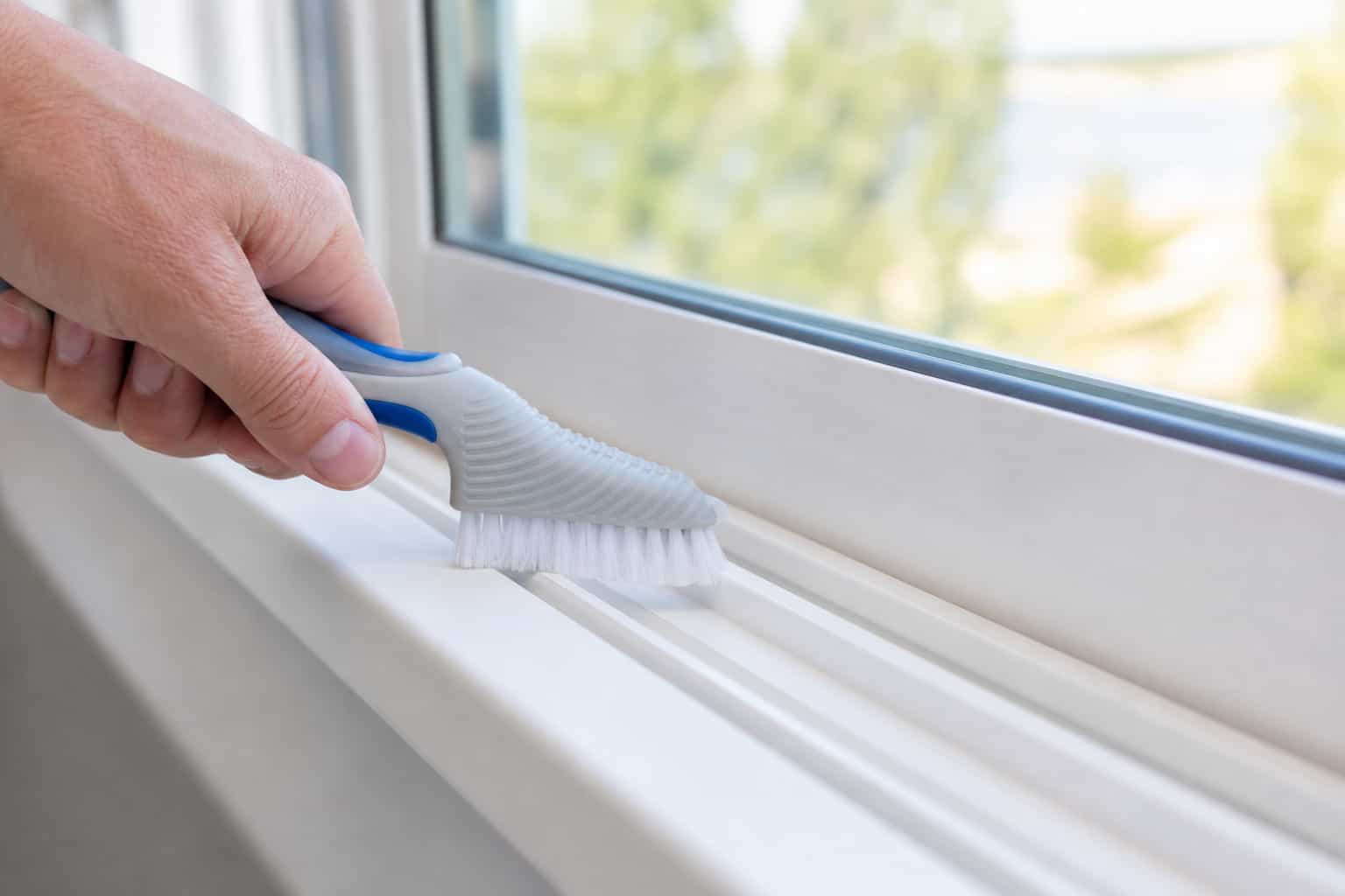 Professional window track and sill detailing in Ottawa